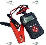 Электронный тестер аккумулятора 12В YATO, фото 3