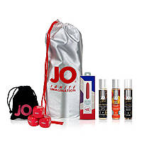 Набір «Персиковий десерт», 3 смакові змазки System JO, віброкуля SugarBoo, кубики System JO - SO5602