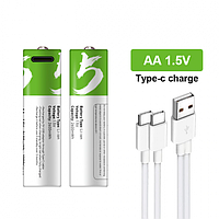 Акумулятори Smartools (пальчикові) АA 2600Mah 1.5V із заряджанням Type-C блістер (2 шт.) + кабель Type-C - Boom