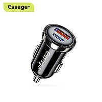 Автомобильное зарядное устройство Essager Sunset Type-C - Lightning 20W USB Charging Cable, цвет черный