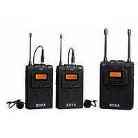 Петличный микрофон Boya BY-WM8 Pro-K2 - радиомикрофон (беспроводная двухканальная микрофонная система) - BOOM