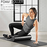 Масажний ролер Yoga Pilates Foam Roller 40*15 см, фото 3