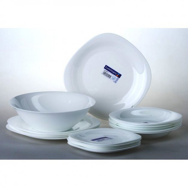 Сервіз столовий 19 предметів Luminarc Carine White 2185N