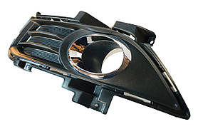 Решітка бампера Ford Fusion mk5 13-16 ліва під птф хром мат DS7Z-17B814-BA