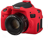 Защитный силиконовый чехол для фотоаппаратов Canon EOS 750D - красный - BOOM