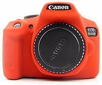 Защитный силиконовый чехол для фотоаппаратов Canon EOS 1500D, 1300D - красный - BOOM