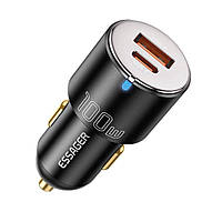 Автомобильное зарядное устройство Essager Optimus Prime High Power Car Charger A+C 100W, цвет черный