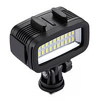 Лампа LED свет водонепроницаемая от Puluz PU222, LED подсветка для экшн-камер Xiaomi YI, SJCam, GoPRO - BOOM