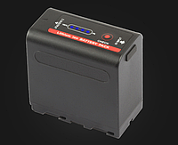 Аккумулятор NP-F980 (NP-F970, NP-F960) с функцией Powerbank и USB для камер SONY и LED света (7800 ma) - BOOM