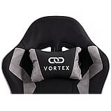 Комп'ютерне крісло із тканини Extreme VORTEX чорно-графітовий, фото 4