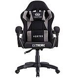 Комп'ютерне крісло із тканини Extreme VORTEX чорно-графітовий, фото 2