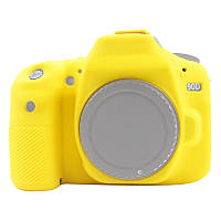 Защитный силиконовый чехол Puluz PU7133Y для фотоаппаратов Canon EOS 90D - желтый - BOOM