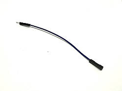 Роз'єм Dupont джампер синій штекер+гніздо на 1 контакт з дротом 10 см