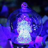 Святкова кулька з підсвіткою — зимовий мікросвіт, фото 4