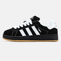 Женские кроссовки Adidas Campus x Korn Black White, черно-белые замшевые кроссовки адидас кампус корн