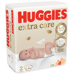Підгузки Huggies Extra Care Size Розмір 2 3-6 кг 24 шт 5029053550275 smart