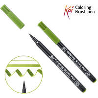 Художественный маркер KOI Маркер-кисть акварельный Зелёный болотный, 130 (084511393288)
