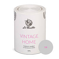 Меловая краска для окрашивания мебели и элементов декора Le Vanille Vintage Home Светло-пепельная 16, 0,75 л