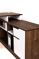 NORD 1R стіл письмовий дуб експресив бронзовий/білий діамант, фото 3