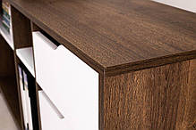 NORD 1R стіл письмовий дуб експресив бронзовий/білий діамант, фото 5