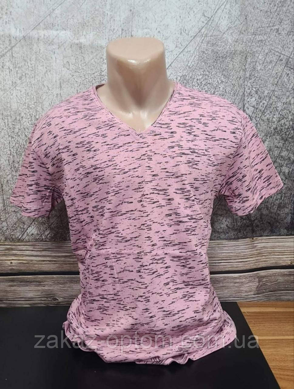 Футболка чоловіча оптом (S-M-L-XL) Туреччина-114838