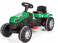 Электромобиль трактор на аккумуляторе от 3 лет 6V зеленый Pilsan сидение двигается колеса прорезиненные Турция