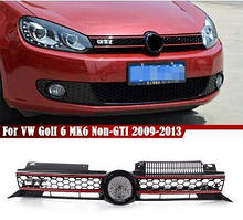 Решітка радіатора  Volkswagen Golf VII Гольф 6 2008-2013 (GTI) без емблеми.  5K0853651AKATK, 5K0853651ASATK
