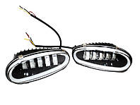Комплект Фар противотуманных Ланос (левая+правая) LED с линзой 96303261, 96303262
