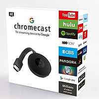 Адаптер беспроводной Chromecast 4K HDMI, Медиаплеер-мультимедийный WiFi приемник