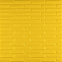 3D панель самоклеюча кладка жовта 700х770х7мм (037) SW-00000302