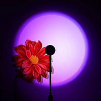 Светодиодная Лампа Закат РГБ от USB, Проекционный светильник 7 цветов