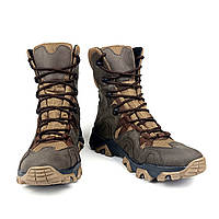 Тактические кожаные берцы Oksy Tactical демисезонные ботинки Brown размер 40