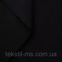 Футер трёхнитка с начёсом пенье чёрный 290Г (турецкий)