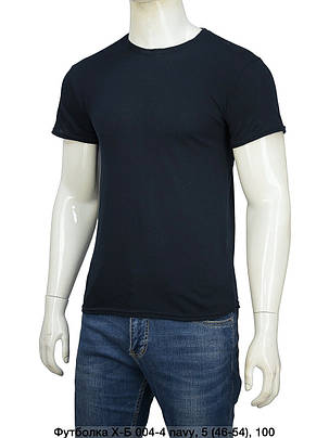Футболка чоловіча оптом темно-синій (M-3XL) Україна 004-114894, фото 1