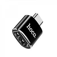 Адаптер переходник OTG Type C to USB- Hoco UA5 Black от магазина style & step