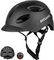 Велосипедний шолом Exclusky з підсвіткою Ex888-black-m розмір 54-58см (B0822GRK9Y)