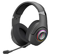 Игровые наушники с микрофоном, RGB подсветка, Bluetooth+2.4GHz+3.5 jack Bloody GR270 (Black) - Lux-Comfort