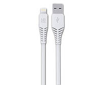 Кабель MAKE USB to Lightning 2.4A 1м PVC(MCB-LP1WH) белый Витрина 1962