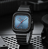 Стрілковий кварцовий якісний годинник з металевим браслетом, фото 3