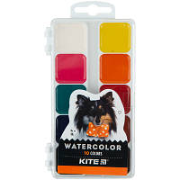 Краски для рисования Kite Dogs акварельные, 10 цветов (K23-060)