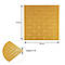 3D панель самоклеюча цегла Золота 700х770х3мм (011-3) SW-00000676, фото 3