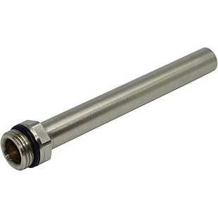 Трубка під'єднання сантехнічних приладів 15 х 1/2" BRUSH SILVER Carlo Poletti Srl