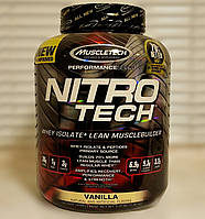 Протеин MuscleTech Nitro Tech 1,8 кг мускултеч нитротек нитро-теч Whey Peptides & Isolate сывороточный прот