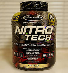 Протеїн MuscleTech Nitro Tech 1,8 кг мускултеч нітротек нітро-теч Whey Peptides & Isolate сироватковий прот