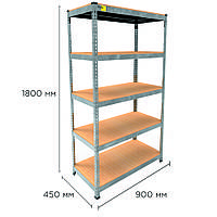 Тор! Металевий стелаж MRL-1800 ( 900x450) оцинкований