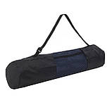 Килимок (мат) спортивний SportVida TPE 183 x 61 x 1 см для йоги та фітнесу SV-EZ0063 Blue/Sky Blue, фото 5