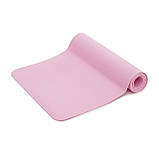 Килимок (мат) спортивний SportVida TPE 183 x 61 x 0.6 см для йоги та фітнесу SV-EZ0055 Pink, фото 3
