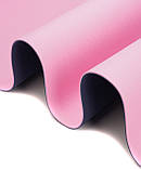 Килимок (мат) спортивний SportVida TPE 183 x 61 x 1 см для йоги та фітнесу SV-EZ0064 Pink/Blue, фото 5