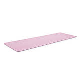 Килимок (мат) спортивний SportVida TPE 183 x 61 x 1 см для йоги та фітнесу SV-EZ0064 Pink/Blue, фото 7