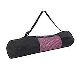 Килимок (мат) спортивний SportVida TPE 183 x 61 x 1 см для йоги та фітнесу SV-EZ0064 Pink/Blue, фото 6